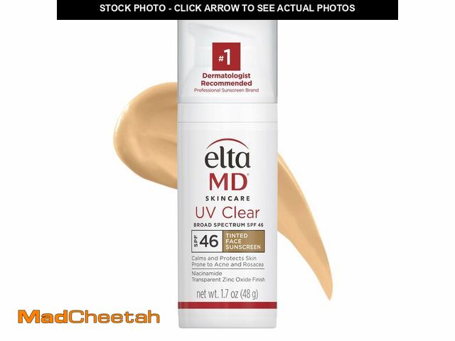 Lot 74-13568656 - EltaMD UV Clear Face Sunscreen SPF 46, Oil-Free Sunscreen with Zinc Oxide, Dermatologist Recommended...