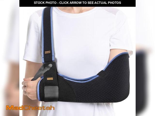 Lot 74-12122677 - Velpeau Arm Sling Shoulder Immobilizer for Women and Men, fit Left or Right Arm - Rotator Cuff Suppo...
