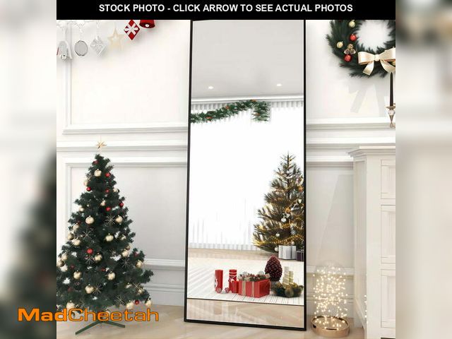 Lot 74-13053923 - BEAUTYPEAK 64"x21" Full Length Mirror Rectangle Body Dressing Floor Standing Mirrors, Black - UNUSED