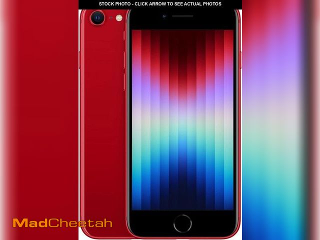 Lot 74-11974701 - Apple iPhone SE 3rd Gen, 128GB, RED - Unlocked (Renewed Premium) - USED