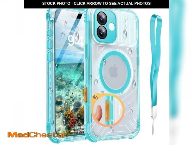 Lot 74-12115492 - Haireca for iPhone 16 Waterproof Case with Magsafe, Built in Camera Control [Screen Protector] [Lany...