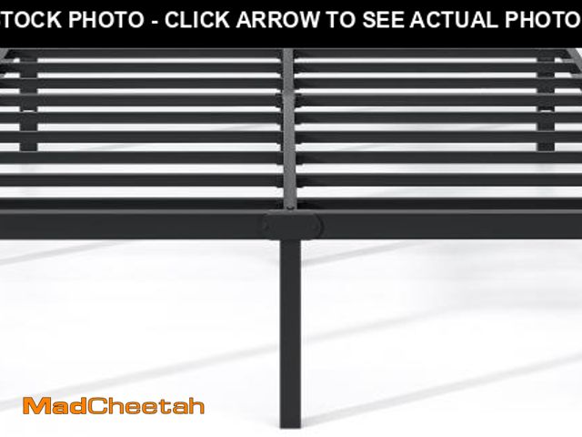 Lot 74-12276081 - (MISSING HARDWARE) NEW JETO Metal Bed Frame,King Size Bed Frame with Storage Space,Heavy Duty Sturdy...