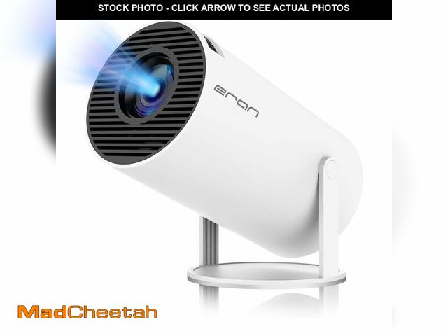 Lot 74-12703609 - Mini Portable Projector, Support 4K 1080P with Dual-Band WIFI6 5G Wireless 5.0 Bluetooth Android 11,...