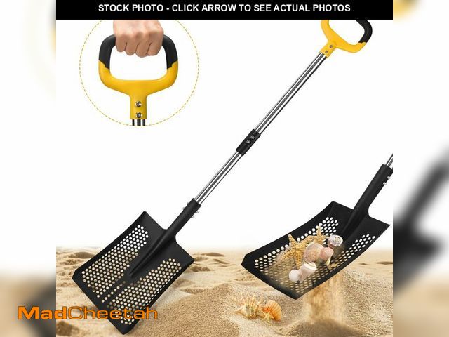 Lot 74-14052509 - Sand Sifter Shovel, Long Lightweigh Sifting Shovel for Sand Sifter, Perfect for Shark Tooth, Leaf Co...