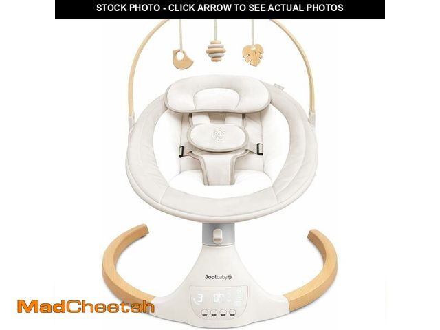 Lot 74-14305677 - Jool Baby Nova Nature Baby Swing for Newborns with Natural Wood Toys, Electric Motorized Infant Swin...