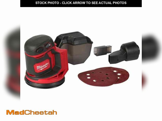 Lot 74-12795973 - (MISSING ACCESSORIES) Milwaukee M18 18V Lithium-Ion Cordless 5 in. Random Orbit Sander (Tool-Only) -...