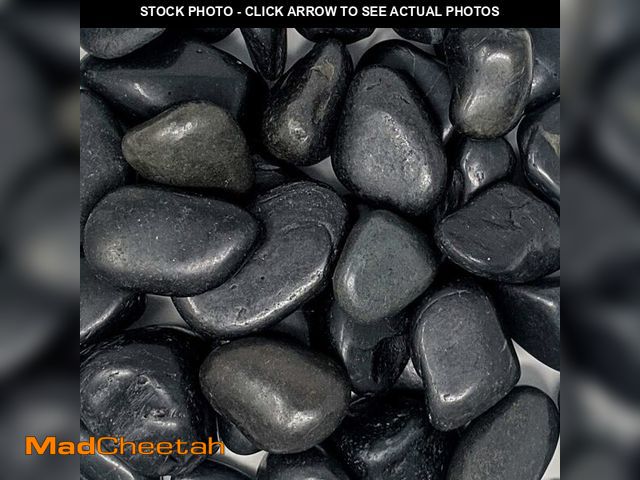 Lot 74-10904084 - Midwest Hearth Natural Decorative Polished Black Pebbles 1" to 3" Size (10-lb Bag) - UNUSED