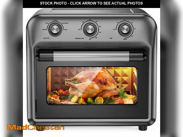 Lot 74-14586481 - 21QT Air Fryer Toaster Oven with Convection, 5-in-1 Countertop Cooker, Visible Window, Oil Free, 150...