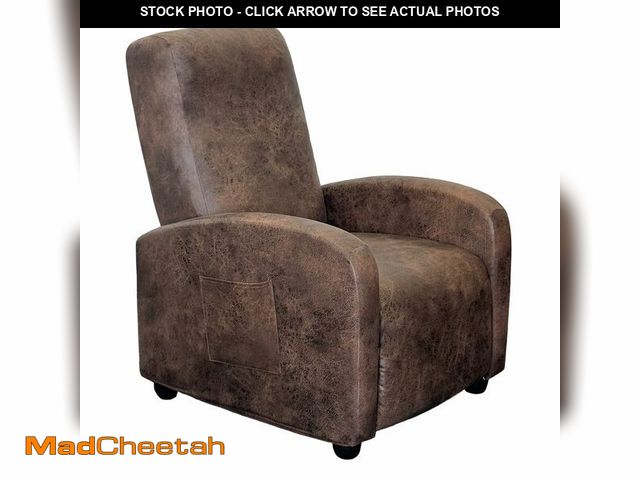 Lot 74-12709139 - ANARACHON Recliner Chair Covers Leather Look Recliner Cover 4-Piece Slipcovers for Small Reclining C...