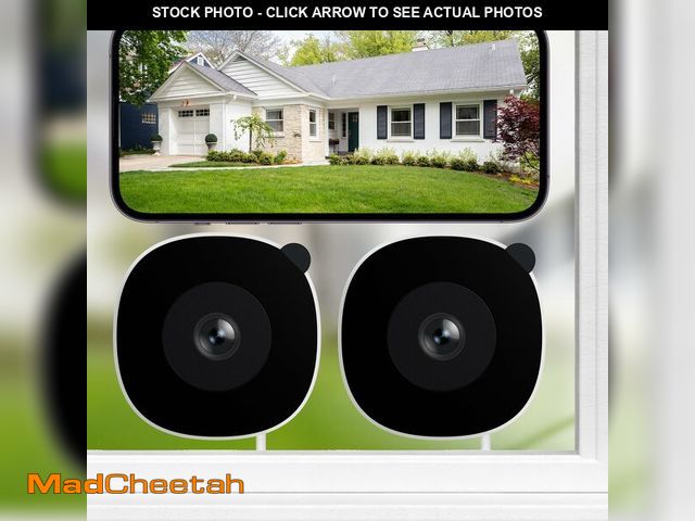 Lot 74-13544303 - INFIYA 2K No Drill Window Camera-2 Pack 2.4Ghz &amp; 5Ghz WiFi Dome Cameras for Home Security for In...