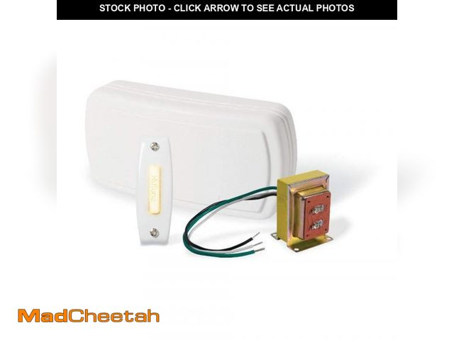 Lot 74-12304468 - Broan-NuTone Builder Chimes Kit with Lighted Pushbutton, 1, White - BK115LWH - USED