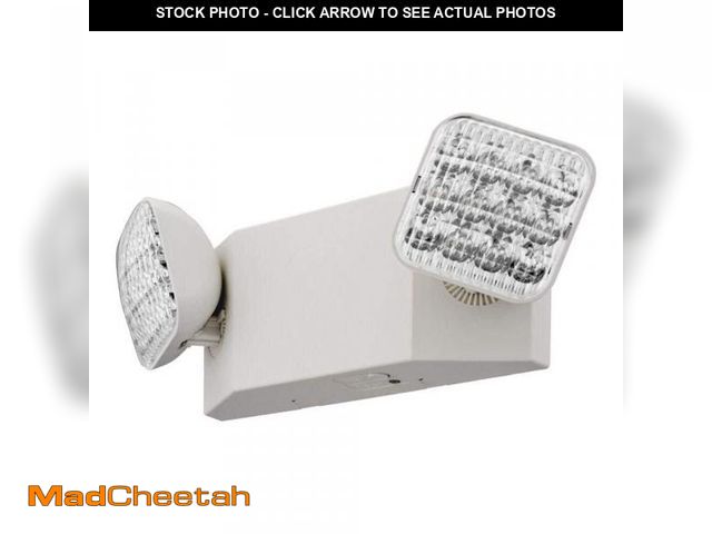 Lot 74-12496244 - Lithonia Lighting Contractor Select EU2C 120/277-Volt Integrated LED White Emergency Light Fixture w...
