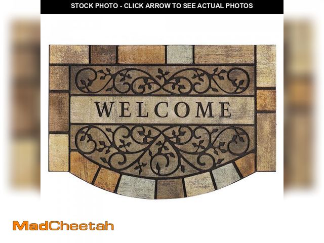 Lot 74-12513565 - Welcome Mats Outdoor Durable Door Mats, 36" x 24" Modern Texture Doormat with Non-Slip Rubber Backin...
