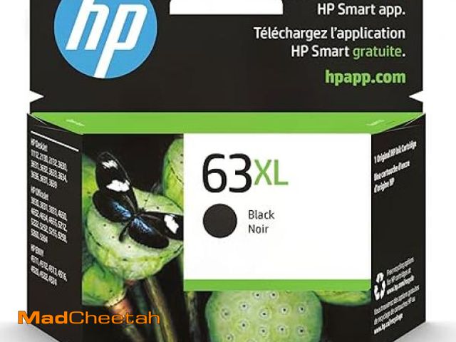 Lot 74-12385503 - HP 63XL Single Ink Cartridge - Black (F6U64AN_140) - UNUSED