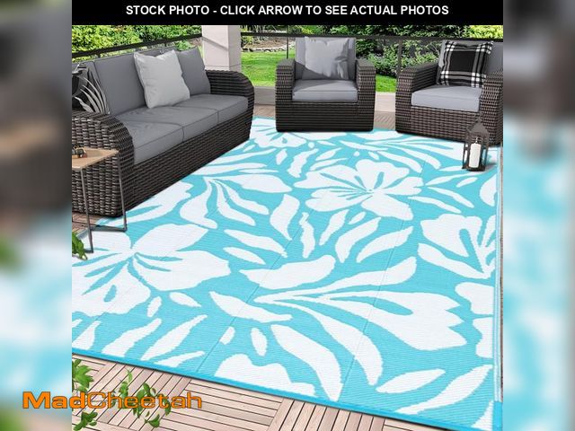 Lot 74-12053112 - VKÃâÃÂ·LIVING Outdoor Rug 5'x8' Outdoor Patio Rugs Indoor Rugs Waterproof Rugs Carpet Outside Pl...