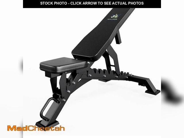 Lot 74-13073223 - MAJOR FITNESS Adjustable Weight Bench (Elite Version) - 1300LBS Capacity, 32 Positions for Strength ...