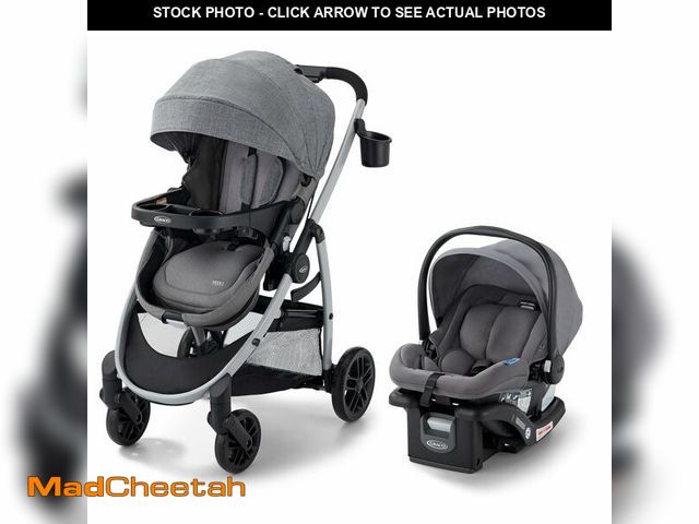 Lot 74-12670894 - Graco Modes Pramette Travel System, 3-in1 Modular Carseat Stroller Combo, Infant Car Seat Carrier to...