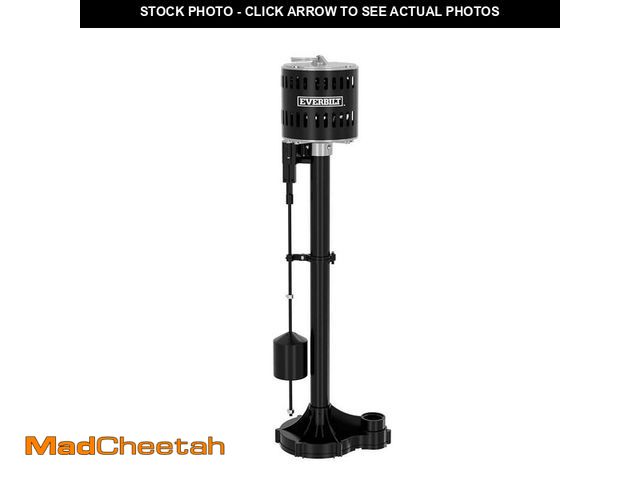 Lot 74-12827499 - *DIRTY* Everbilt 1/3 HP Plastic Pedestal Sump Pump *DIRTY*  - USED