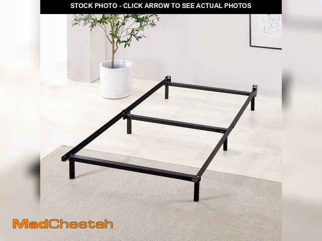 Lot 74-14582219 - Zinus Michelle Compack 6-Leg Support Bed Frame, for Box Spring and Mattress Set, Twin, Black (AZ-SBF...