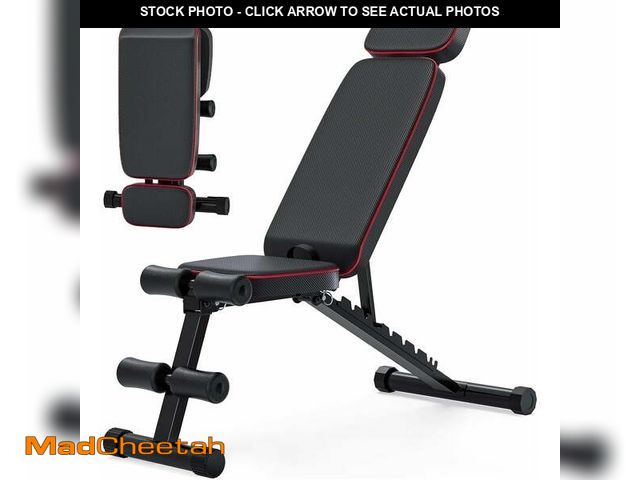 Lot 74-12800432 - GIKPAL 9 Positions Adjustable Weight Bench,Foldable Workout Bench Olympic Weight Bench Press for Hom...