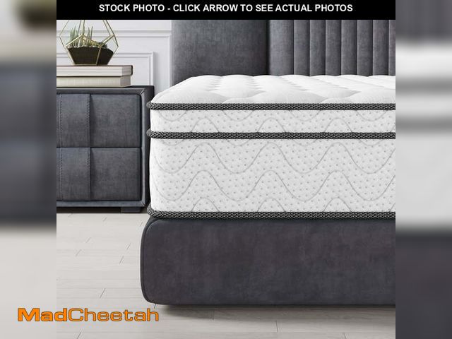 Lot 74-12891234 - 10 Inch Twin Mattress, CertiPUR-US Certified Memory Foam Hybrid Mattress in a Box, Medium Firm Bed M...