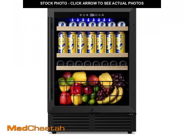Lot 74-12517913 - Nipus 23.4 in. Single Zone 225 Plus Cans Beverage Cooler Reversible Hinge Built in Beer Refrigerator...