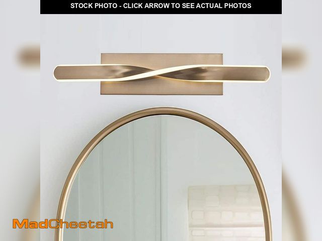 Lot 74-13823054 - Monteaux Lighting 24 in. Integrated LED Gold Bathroom Vanity Light Fixture - UNUSED