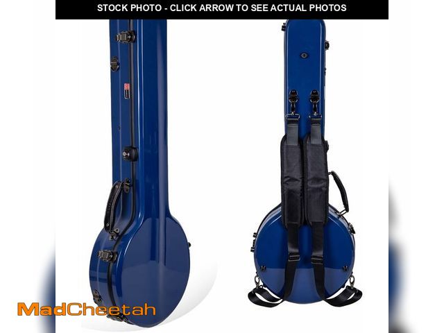 Lot 74-12761753 - Crossrock Fiberglass Banjo Case fits Openback 17-Fret Tenor styles of Banjos, Includes Interior Comp...