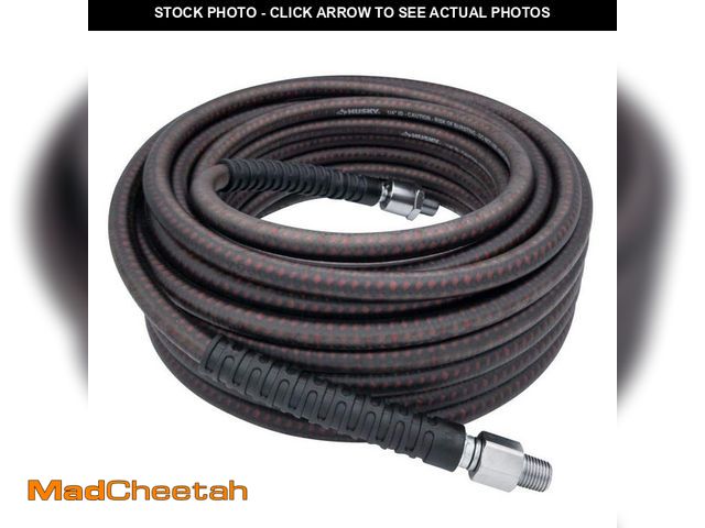 Lot 74-12783684 - Husky 1/4 in. x 50 ft. High-Pressure Air Hose - UNUSED