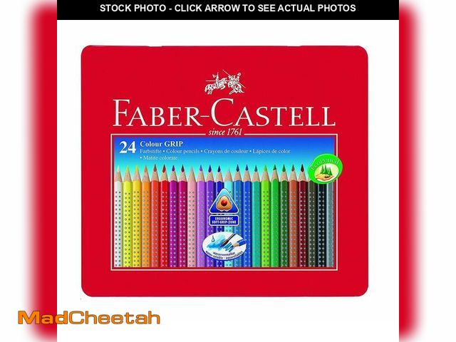 Lot 74-12711723 - Faber-Castell Tin of 24 Colour GRIP 2001 pencils - UNUSED