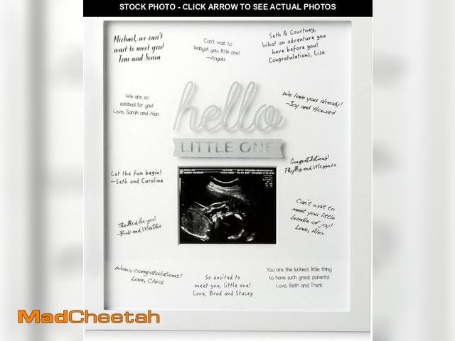 Lot 74-12098420 - Pearhead Hello Little One Guest Signature Frame, Baby Shower Alternative Signing Book, Girl or Boy S...