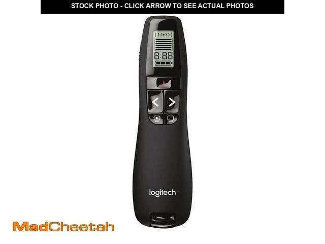 Lot 74-12714288 - Logitech Wireless Presenter R800, PowerPoint Clicker with Green Laser Pointer, Wireless Presentation...