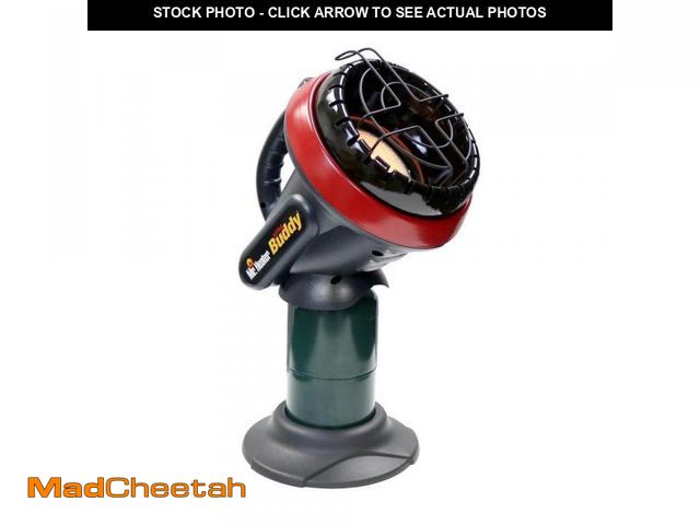 Lot 74-12542051 - (MISSING POLE FOR STAND) Mr. Heater 3,800 BTU Little Buddy Radiant Propane Indoor/Outdoor Space Heat...