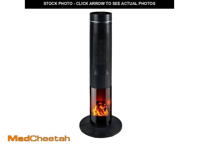 Lot 74-12691016 - Edendirect 1500 W 34.06 in. Electric Indoor Compact Ceramic Space Heater with Oscillation for Living...