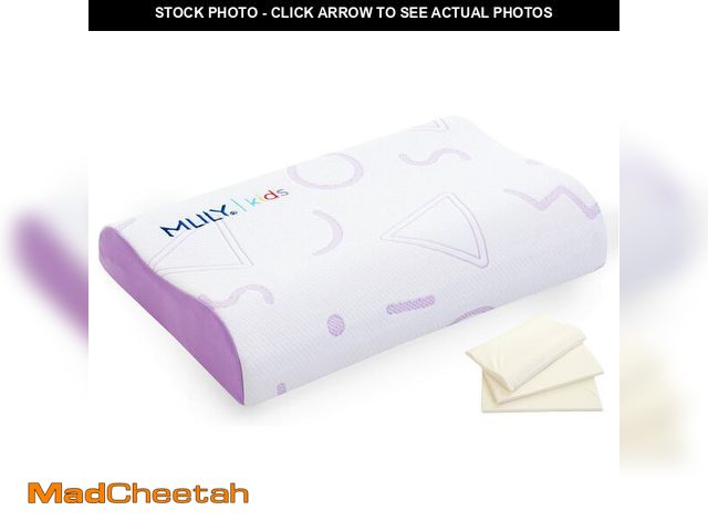 Lot 74-14337272 - MLILY Kids Pillow for Sleeping, Adjustable Kids Memory Foam Pillow for Bed Set, Breathable and Soft ...