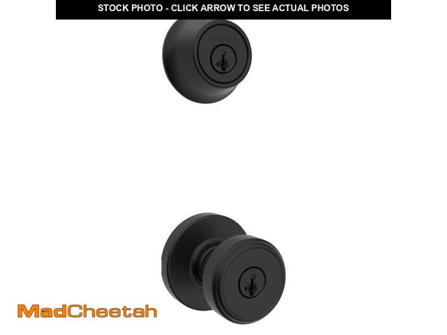 Lot 74-14308239 - Kwikset Maven Keyed Entry Knob and Single Cylinder Deadbolt Combo Pack featuring SmartKey Security i...