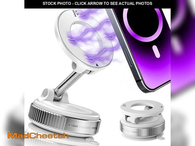 Lot 74-12387424 - snanlen Upgraded 360ÃÂ° Vacuum Magnetic Phone Holder, Magnetic Car Phone Mount, Hands-Free Suction ...