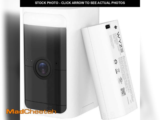 Lot 74-12692750 - Wyze Battery Cam Pro, Wireless Indoor/Outdoor Home Security Camera, with 2k HD Color Night Vision an...