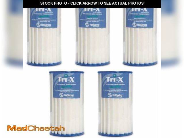 Lot 74-13709783 - Hot Spring Watkins Grandee Tri-X Replacement Filter Set of 5-73250 - USED