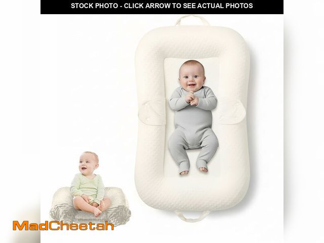 Lot 74-12969606 - Baby Lounger Pillow 3-in-1 Infant Lounger Pillow for Newborn 0-24 Months, Portable Tummy Time Mat fo...