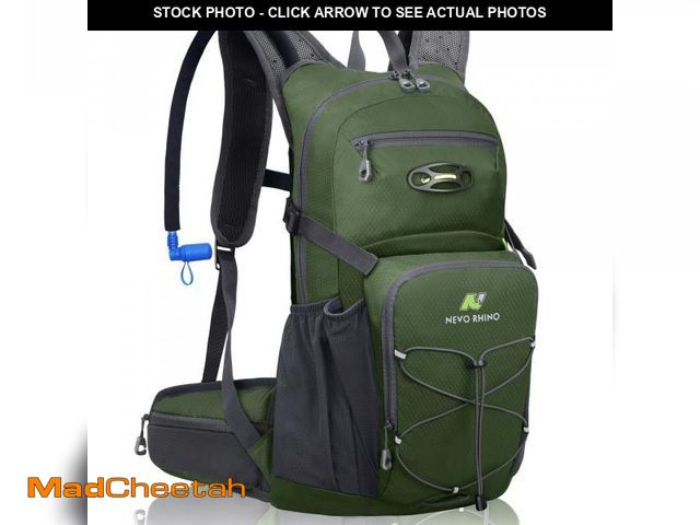 Lot 74-12310629 - N NEVO RHINO Hydration Backpack, 18L Multipurpose Hiking Backpack with 3L Water Bladder, Water Backp...