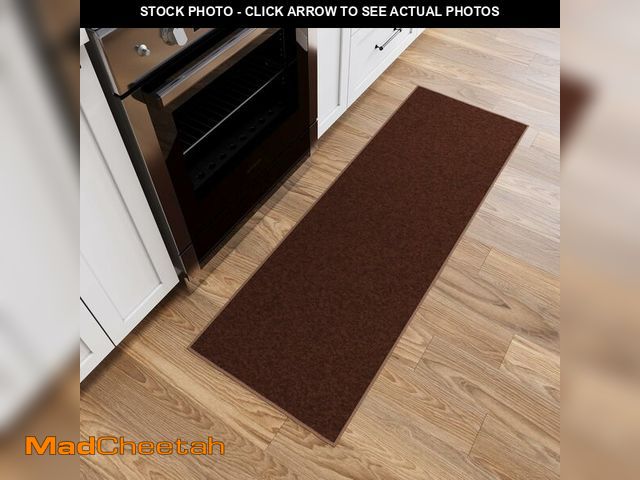 Lot 74-12665230 - Ottomanson Hallway Runner Rug 20" x 59" Non Slip Solid Area Rugs Easy to Clean Laundry Rug Runner Du...