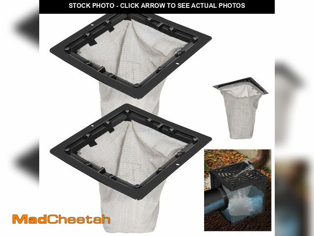 Lot 74-14205099 - 2 Pack Catch Basin Drain Filter, Square Catch Basin Drain Filter for 12 Inch Clog-Free Drainage and ...