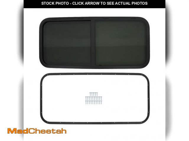 Lot 74-12518549 - GXYWADY 48 Inch x 22 Inch RV Horizontal Slide Window Black Toughened Glass - UNUSED