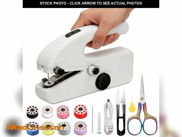 Lot 74-13961107 - Hand Held Sewing Machine for Adults &amp; Beginners, with a 15 PCS Basic Sewing Kit, Portable Mini H...