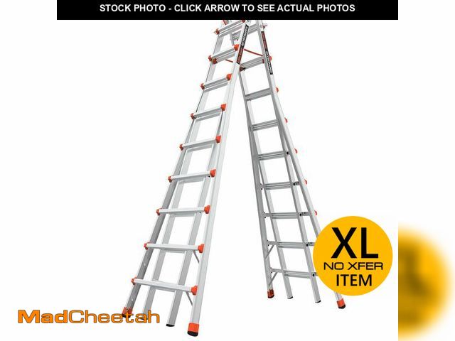 Lot 74-12660911 - Little Giant Ladder Systems, SkyScraper, M17, 9-17 Foot, Stepladder, Aluminum, Type 1A, 300 Lbs Weig...