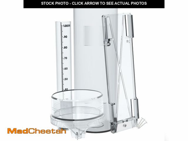 Lot 74-14048816 - Holdly Precise Rain Gauge with Mounting Bracket, Outdoor Rain Gauge Accurate to 1/100th of an Inch, ...