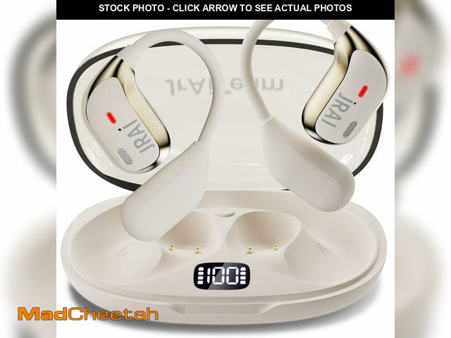 Lot 74-10902579 - JrAiTeam Open Ear Headphones,Bluetooth 5.4 Open Ear Earbuds,Wireless Headphones For Long-Time With M...