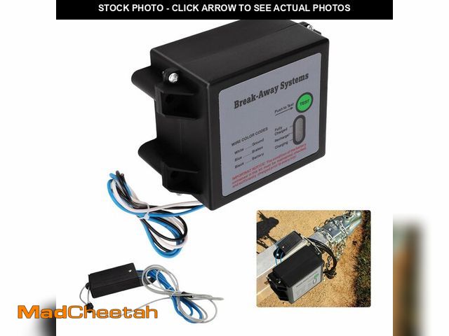 Lot 74-12608383 - Trailer Breakaway Kit,Trailer Brake Battery Box,12V Electric Brakes Breakaway Controller Kit LED Tes...