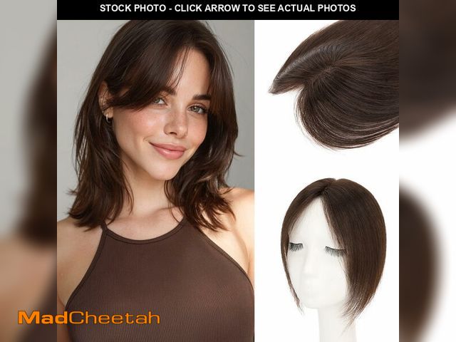 Lot 74-14271834 - Rich Choices Hair Toppers Real Human Hair for Women 100% Human Remy Toppers With Side Bang Hair Topp...